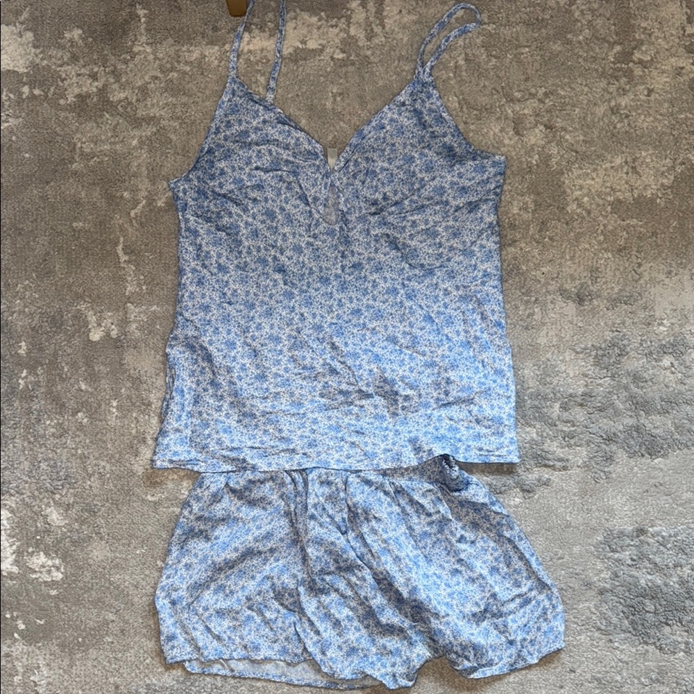 Intimissimi Blue Lace Pajama Set